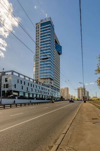 Moscú Rusia Octubre 2018 Moderno Edificio Oficinas Proyecto Individual Moscú — Foto de Stock