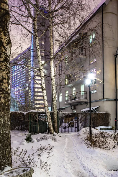 November 2018 Winter Streets Center Historic District Moscow — Stock Photo, Image