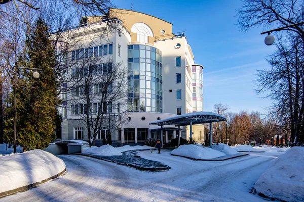 New Residential Areas Moscow Multi Ethane Houses Winter — Stock Photo, Image