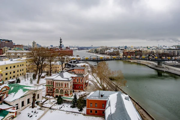 Zima 2018 Listopada Ulicach Centrum Zabytkowej Dzielnicy Moskwy — Zdjęcie stockowe