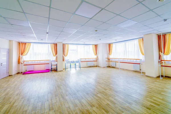 Interieur Training Gymnastiek Dance Hall Met Spiegels — Stockfoto