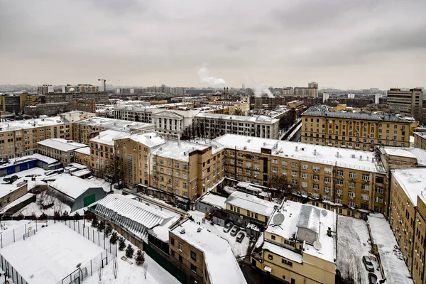 Een Modern Gebied Aan Rand Van Moskou Met Meerdere Verdiepingen — Stockfoto