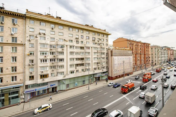 Nouveaux Quartiers Résidentiels Moscou Avec Des Bâtiments Des Rues Plusieurs — Photo