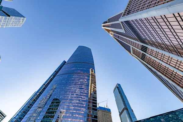 Moskau Russland Mai 2019 Hochhaus Bürogebäude Modernen Geschäftszentrum Moskauer Stadt — Stockfoto