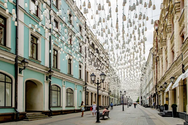 Mosca Russa Luglio 2019 Fiere Decorazioni Nel Centro Turistico Del — Foto Stock