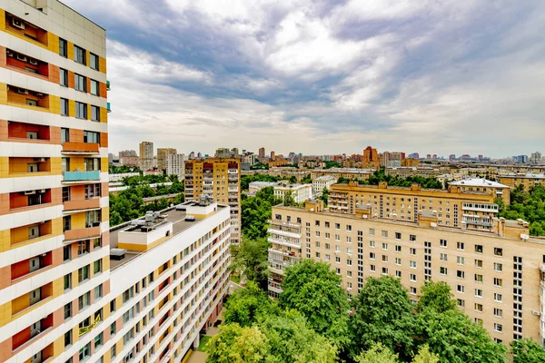 Modern Area Outskirts Moscow Multi Storey Residential Buildings — Stock Photo, Image