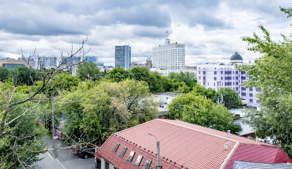 Modern Area Outskirts Moscow Multi Storey Residential Buildings — Stock Photo, Image