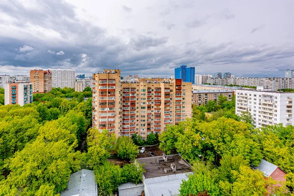 Centro Moscou Durante Chuva Dia Nublado Primavera — Fotografia de Stock