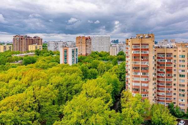 Moskauer Zentrum Während Des Regens Einem Bewölkten Frühlingstag — Stockfoto