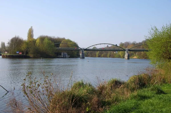 Fiume Oise Vicino Alla Città Parigi Francia Europa — Foto Stock