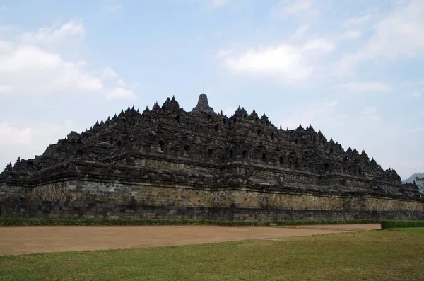 Endonezya Java Adasında Yogyakarta Yakınlarındaki Borobudur Tapınağı — Stok fotoğraf