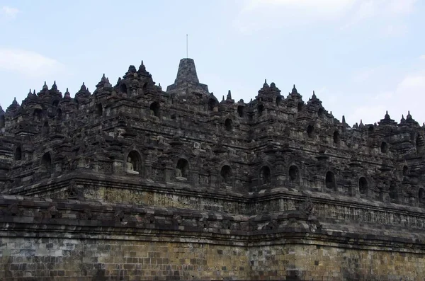 Chrám Borobuduru Poblíž Yogyakarty Ostrově Javy Indonésii — Stock fotografie