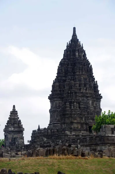 Templo Prambanan Perto Yogyakarta Ilha Java Indonésia — Fotografia de Stock