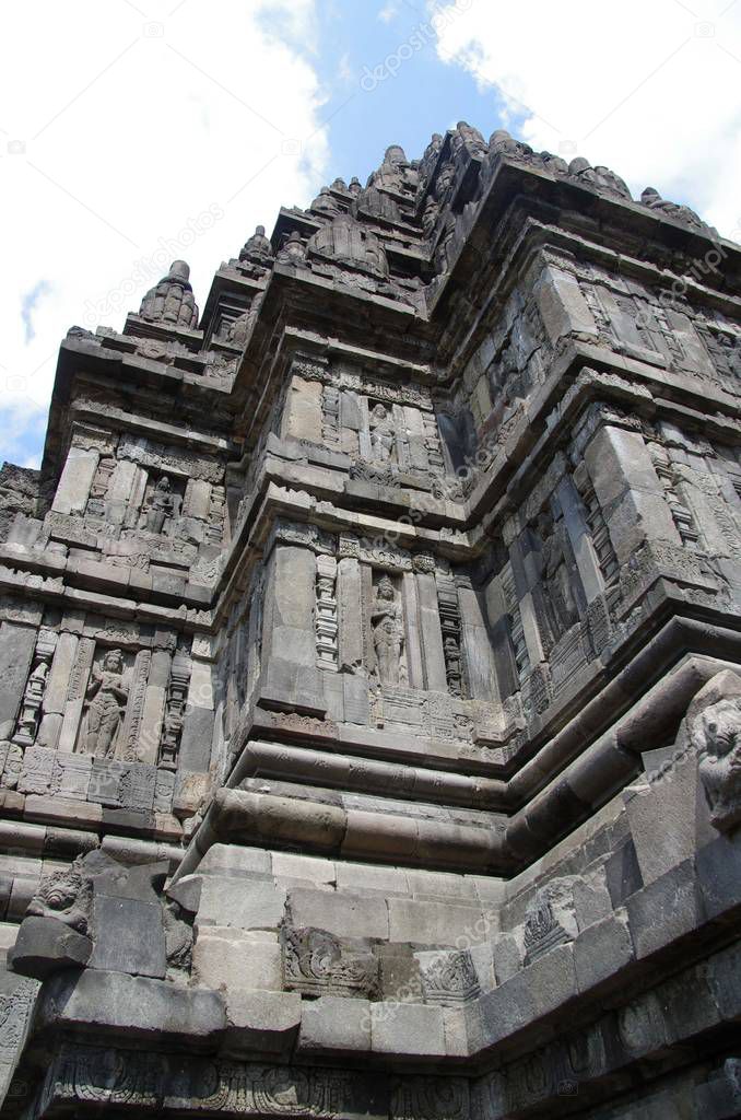 The Prambanan temple near Yogyakarta on the Java island in Indonesia