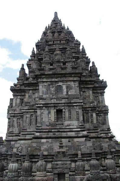 Templo Prambanan Perto Yogyakarta Ilha Java Indonésia — Fotografia de Stock