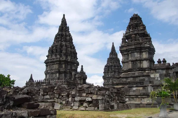 Tempio Prambanan Vicino Yogyakarta Sull Isola Java Indonesia — Foto Stock