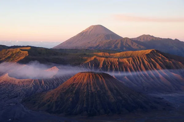 Vulcão Bromo Amanhecer Ilha Java Indonésia — Fotografia de Stock