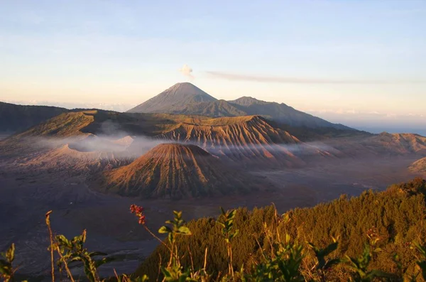 Vulcão Bromo Amanhecer Ilha Java Indonésia — Fotografia de Stock