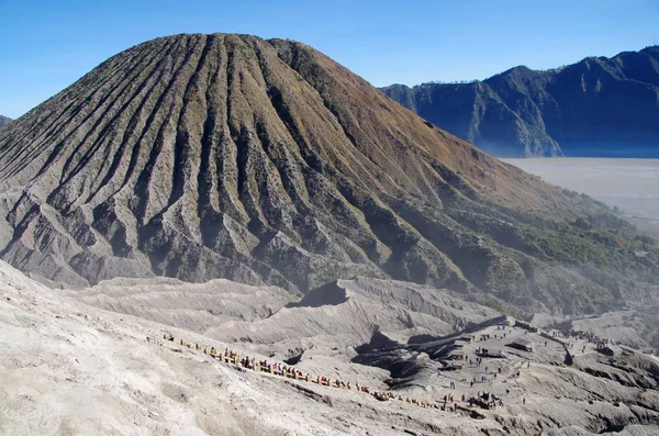 Volcan Bromo Caldeira Tengger Sur Île Java Indonésie — Photo