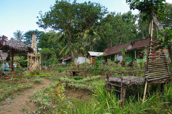 Perinteinen Kylä Java Saarella Indonesiassa — kuvapankkivalokuva