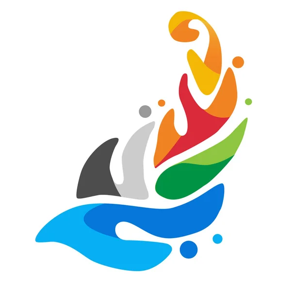 Logo de los juegos europeos en Minsk 2019 . — Archivo Imágenes Vectoriales