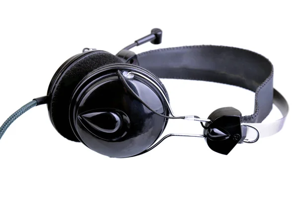 Close Shot Headphones Isolated White Background — Stock Photo, Image