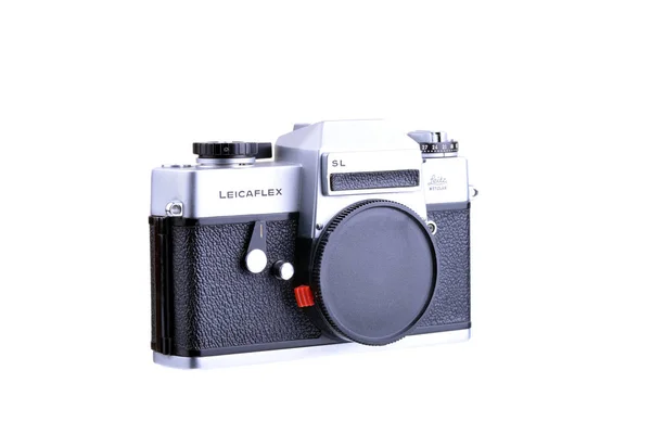 巴拿马 巴拿马 2015年7月30日 Leicaflex 是第一个系列35Mm 单透镜反射照相机由蓝帜联合体制造 — 图库照片