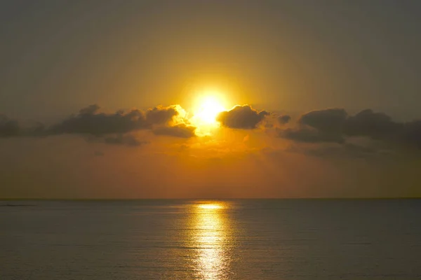 Pedasi Panama Bir Plajda Mükemmel Sunrise Güzel Parlak Renkler — Stok fotoğraf