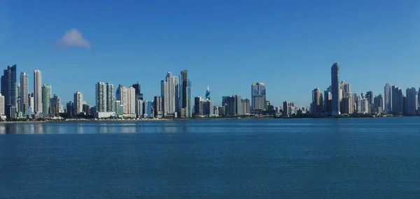 Hermoso Moderno Horizonte Del Edificio Alto Ciudad Del Centro Panamá — Foto de Stock