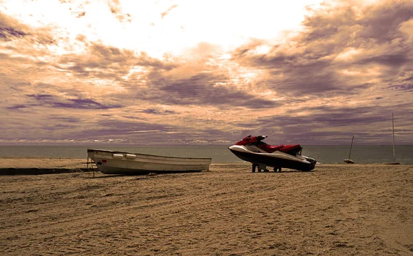 Jet Ski Boat Bech Shore — Stock Photo, Image