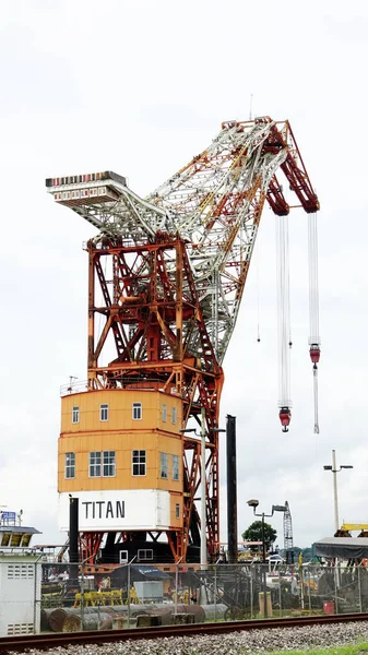 Panama Nov 2016 Largest Floating Cranes World Titan Built Hitler — Stock Photo, Image