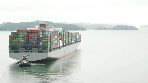 Colon Panama Dec 2016 Helsinki Bridge Container Ship Built 2012 — Stock Photo, Image