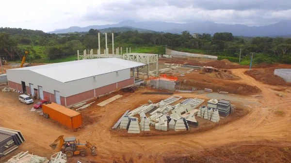  Bir inşaat alanının havadan görüntüsü 