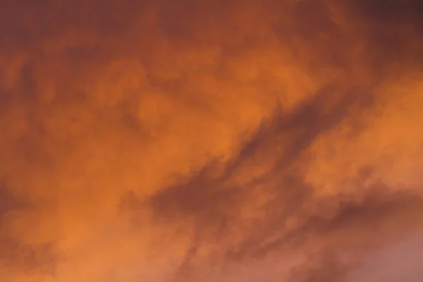 Primer Plano Nubes Vibrantes Durante Atardecer Verano — Foto de Stock