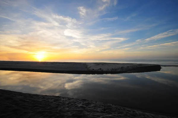 Hermoso Amanecer Visto Desde Una Playa Océano Pacífico Panamá — Foto de Stock