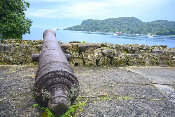 Eski Spanyolca Fort Top Portobello Panama — Stok fotoğraf