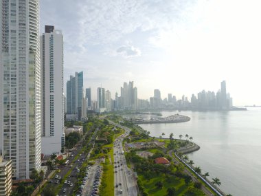   Panama City, Panama-Eylül 14, 2017: Panama City Orta Amerika'nın en modern şehri olduğunu
