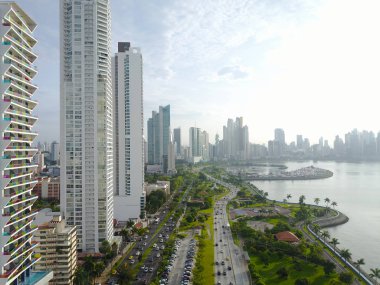   Panama City, Panama-Eylül 14, 2017: Panama City Orta Amerika'nın en modern şehri olduğunu