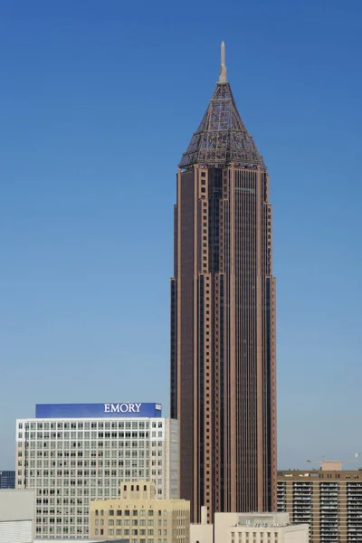 Atlanta Georgia Únor 2017 Bank America Plaza Mrakodrap Nacházející Mezi — Stock fotografie