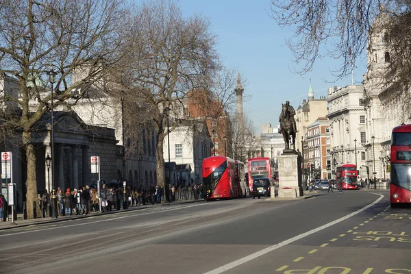 Londen Engeland Jan 2017 Earl Haig Memorial Een Bronzen Ruiterstandbeeld — Stockfoto
