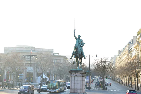 Parijs Frankrijk Januari 2017 Het Standbeeld Van George Washington Door — Stockfoto