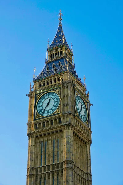 Clock Tower Big Ben Westminster Londra Vicino — Foto Stock
