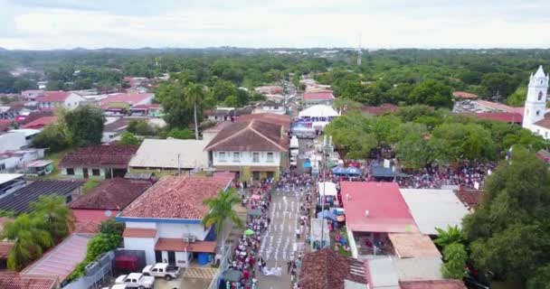 Los Santos Panama 2017 Den Första Rop Självständighet Från Spanien — Stockvideo