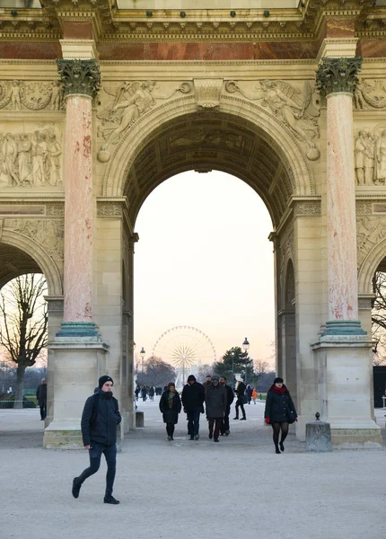 O Arco do Triunfo do Carrossel, Paris, França . — Fotografia de Stock