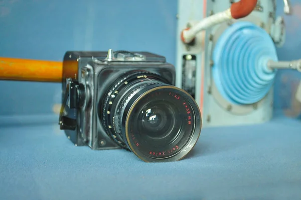 月面着陸ミッションで使用されるハッセルブラッドカメラ — ストック写真
