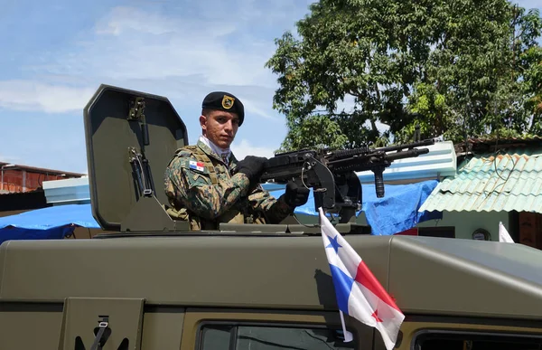 Los Santos Panama Nov 2018 Serviço Fronteiras Senafront Uma Força — Fotografia de Stock