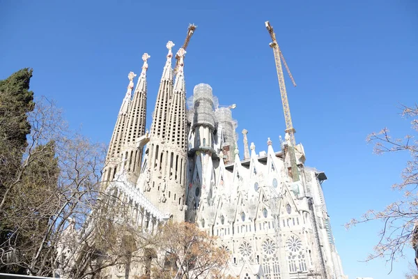 Barcelona Spanien Februar 2019 Die Basilika Und Sühnekirche Der Heiligen — Stockfoto