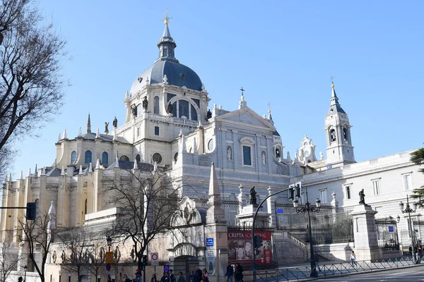 Madrid Spanien Februar 2019 Almudena Kathedrale Santa Mara Real Almudena — Stockfoto