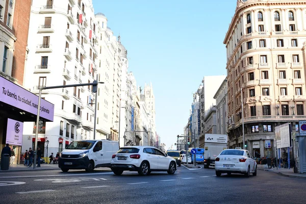 Madrid España Feb 2019 Gran Literalmente Gran Camino Una Calle —  Fotos de Stock