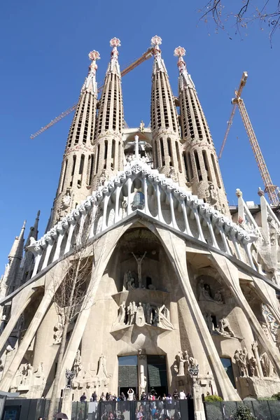 Barcelona Spanien Februar 2019 Baslica Templo Expiatorio Sagrada Familia Ist — Stockfoto